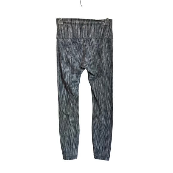 Lululemon Wunder Under Luon Arrow Jacquard Silver Size 6 - Picture 2 of 7